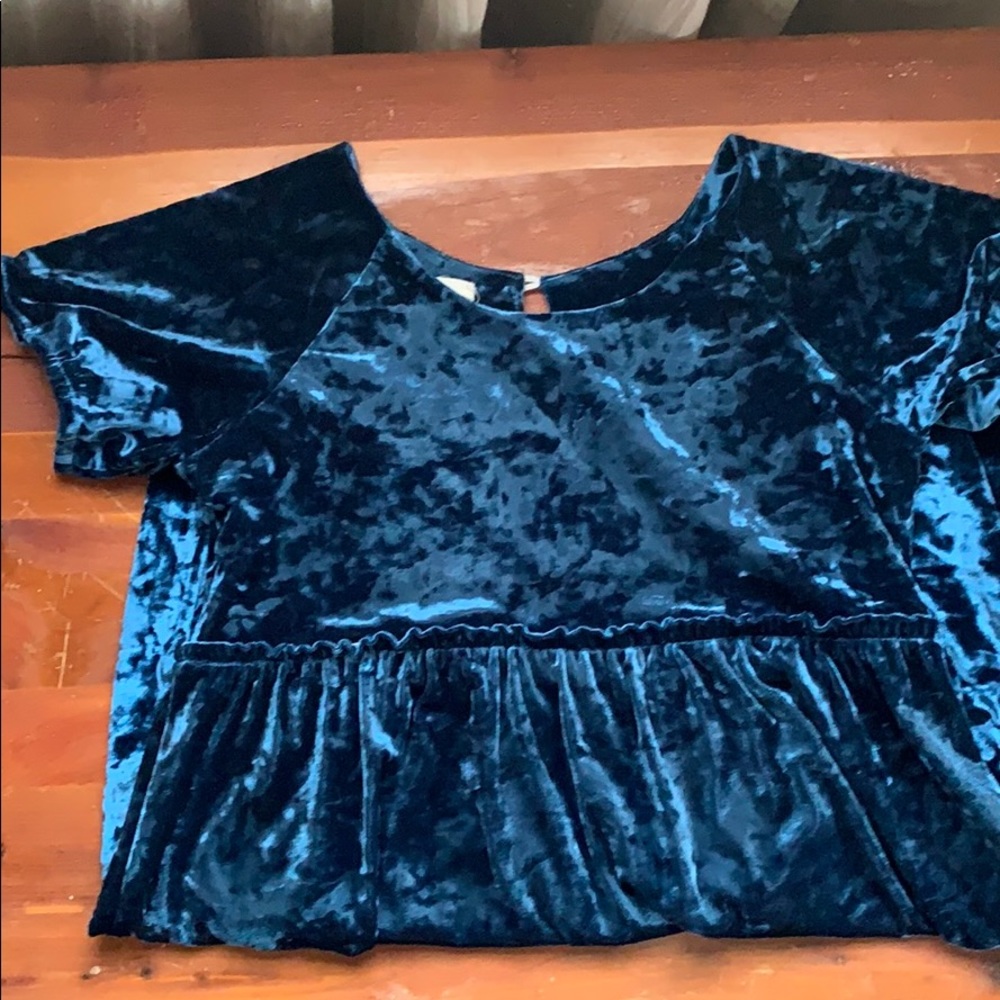 Boy + Girl Velvet Babydoll Dress